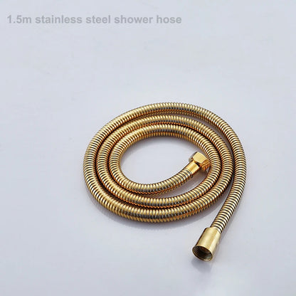 Luxury Cold Digital Bathroom Shower System Thermostatic Brass