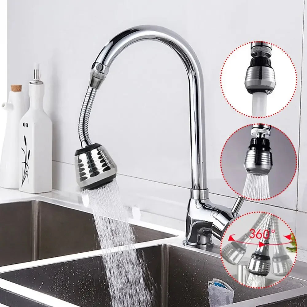 1/2pcs 360 Adjustment Sink Faucet Extender Filter Spray
