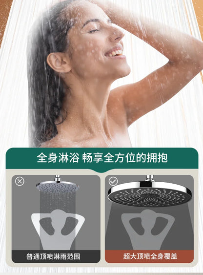 Large Flow Rainfall Shower Head 25cm Top Sprayer