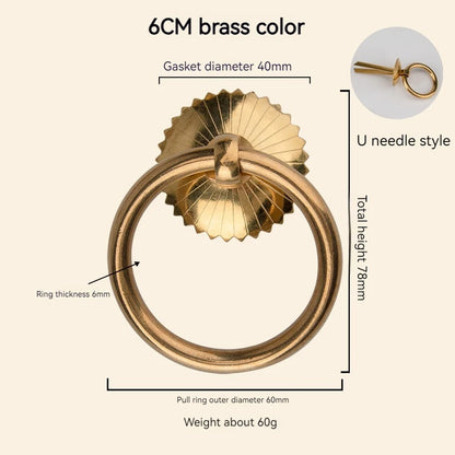 Chinese Medicine Cabinet Circular Ring Tea Can Pull