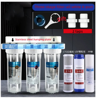 10-Inch Three-Stage Water Purifier Pre-Filter Water Purifier Tap