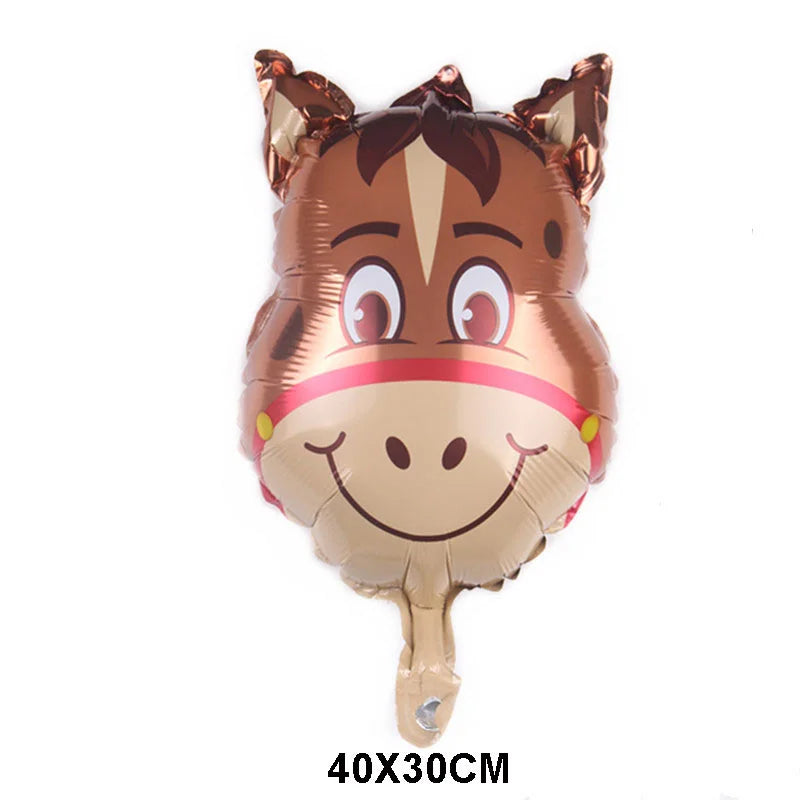 10/30/50pcs Farm Mini Animal Balloon Little Pig Duck