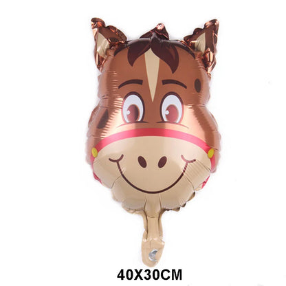 10/30/50pcs Farm Mini Animal Balloon Little Pig Duck