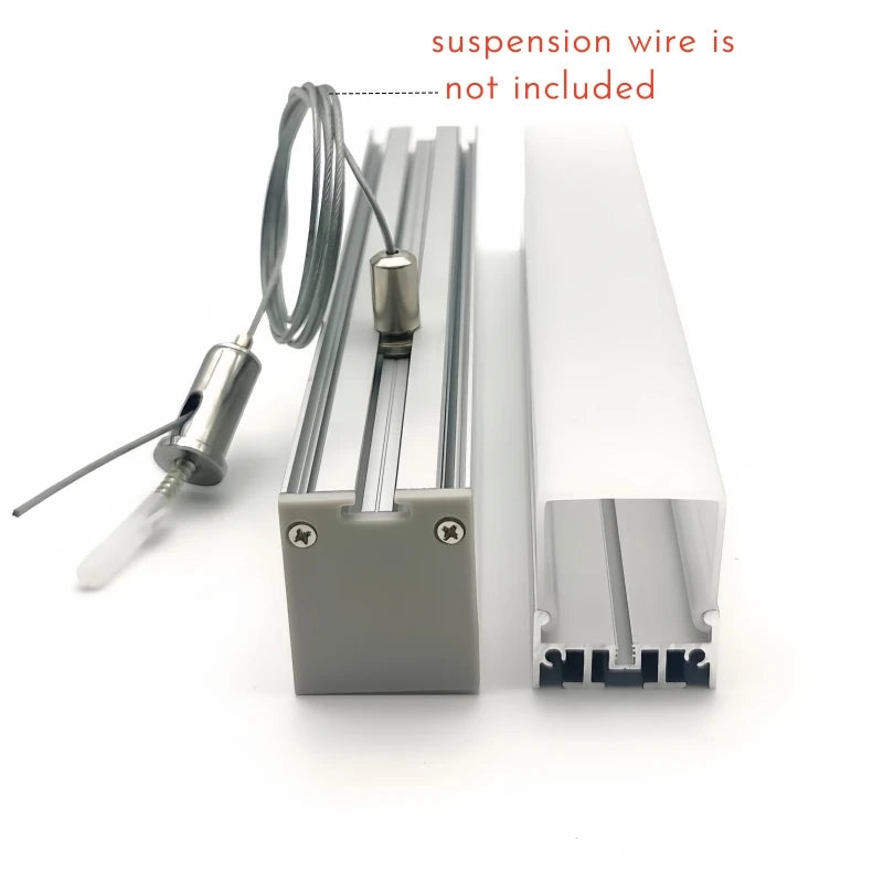 Three-Sided Glowing Led Aluminum Profile Tube Lamp Surface