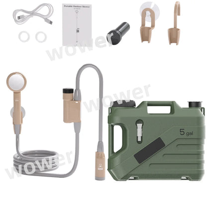 Wower Shower 2200mah Ipx8 Waterproof Electric Shower 2m