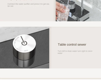 Integrated Waterfall Sink Honeycomb Technology Large Digitial