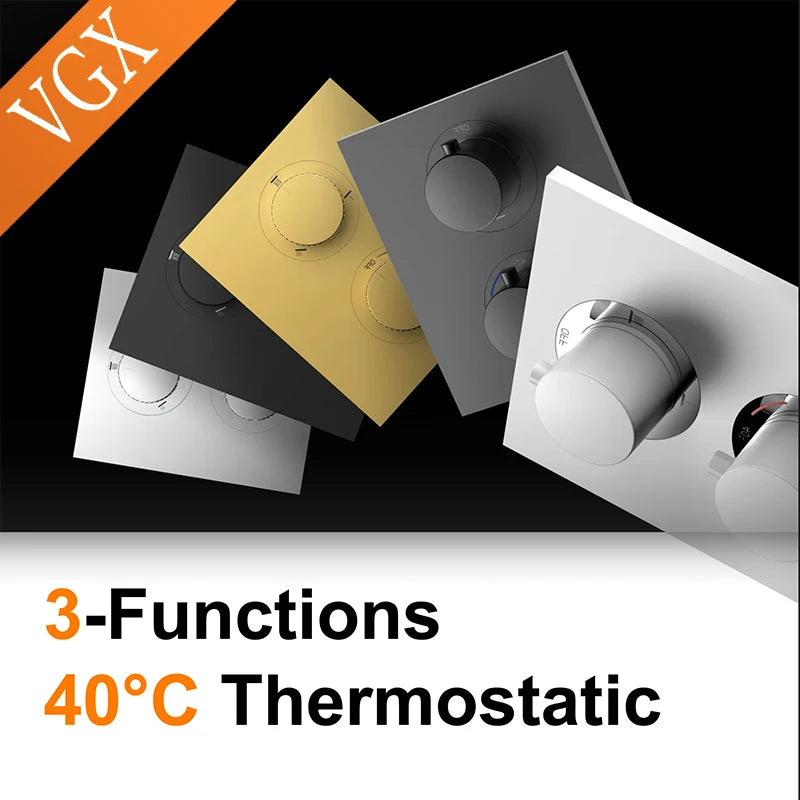 Vgx Concealed Thermostatic Shower System Temperature Digital