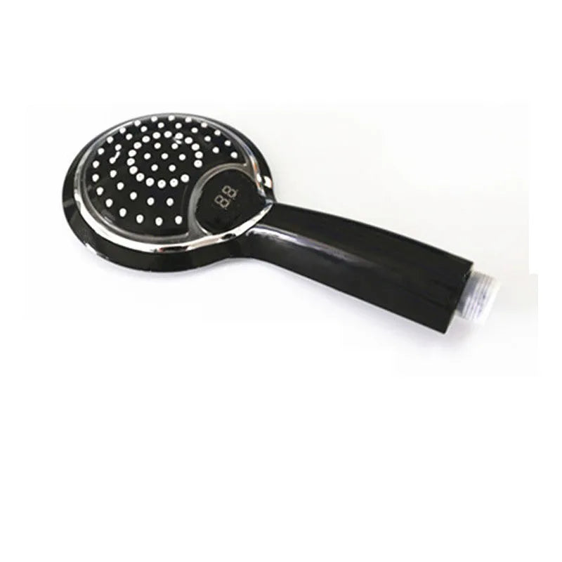 Led Shower Head Digital Display Colors Temperature Controlled