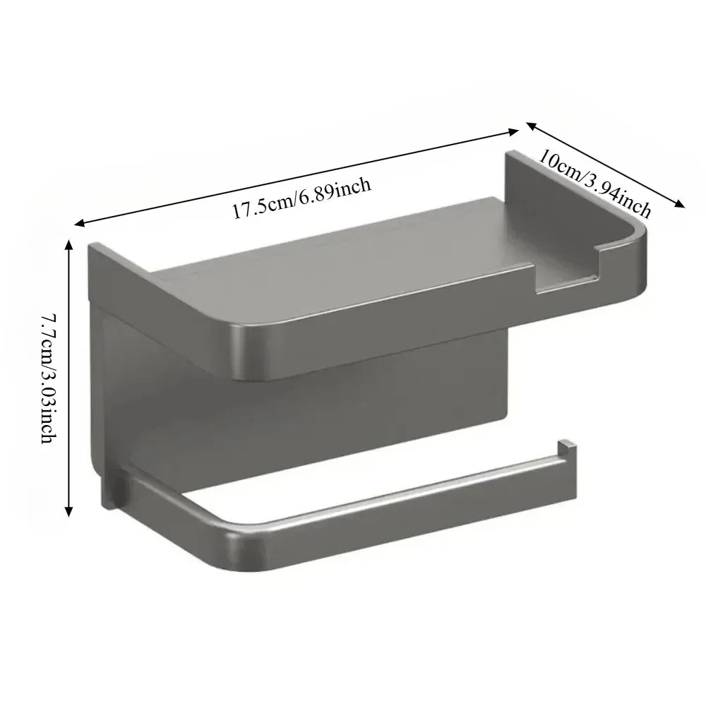 Toilet Paper Holder Plastic Storage Rack Towel Rack