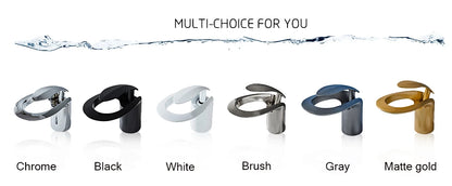 Tolm Waterfall Basin Faucet Water Tap Chrome Bathroom