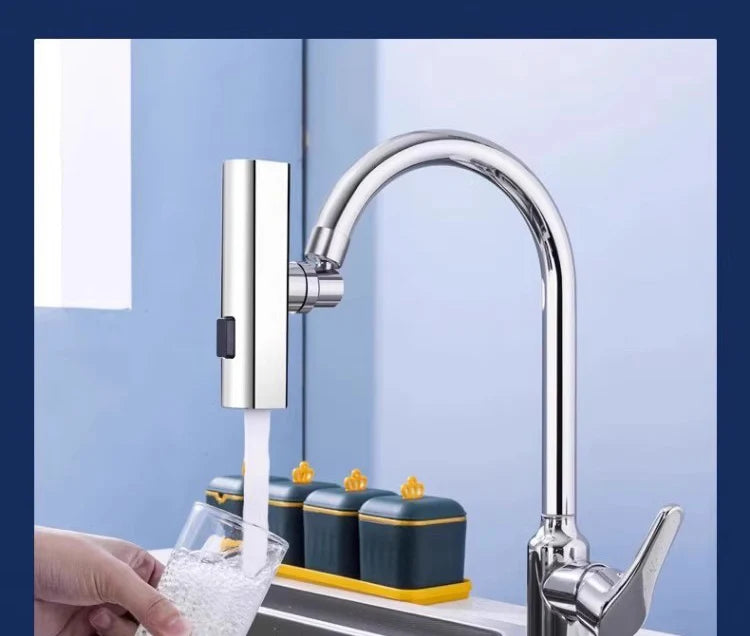 Universal Nozzle 360 Rotating Feather Waterfall Faucet