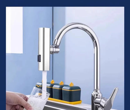 Universal Nozzle 360 Rotating Feather Waterfall Faucet