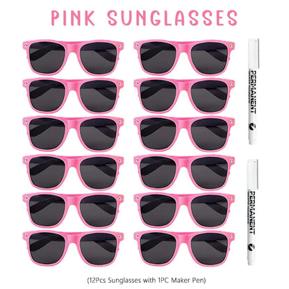12-100pcs Wedding Sunglasses Guests Heart Shaped Sunglasses