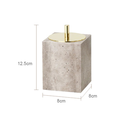 Travertino Grigio Bathroom Antique Natural Marble Soap Dispenser