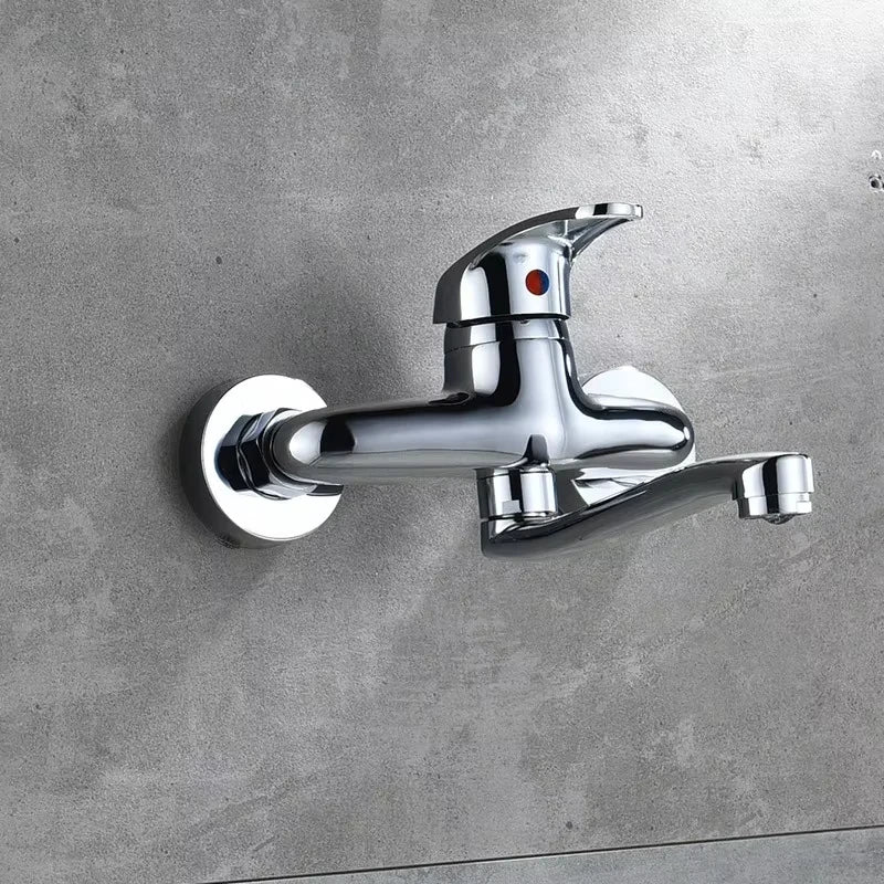 Double Hole Sink Faucet Faucets Bathtub Faucet Wall