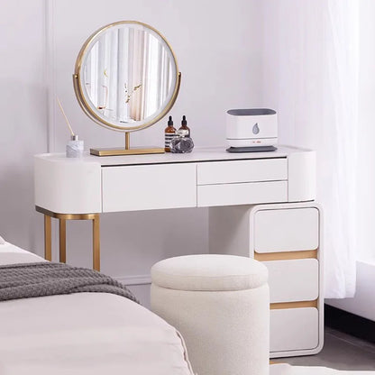 White Modern Vanity Table Living Room Makeup Vanity