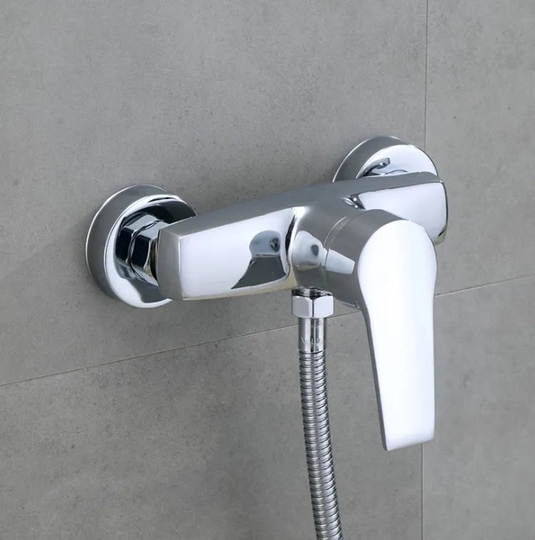 Brass Shower Faucet Mixer Valve Shower Head Hidden