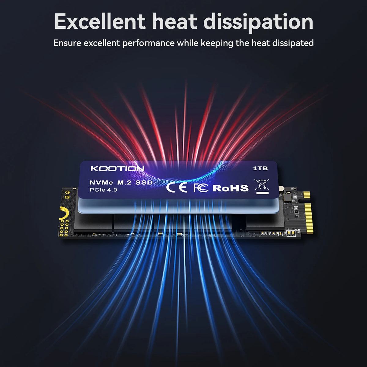 Kootion M2 Nvme Ssd 1tb Gen4 7200mb/S Pcie4