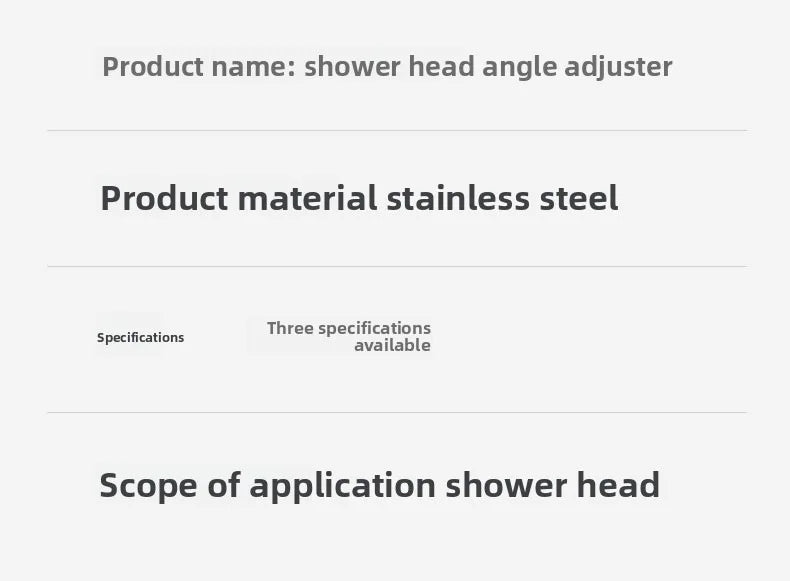 Shower Head Extension Arm Adjustable Angle Rotatable Connector