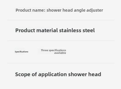 Shower Head Extension Arm Adjustable Angle Rotatable Connector