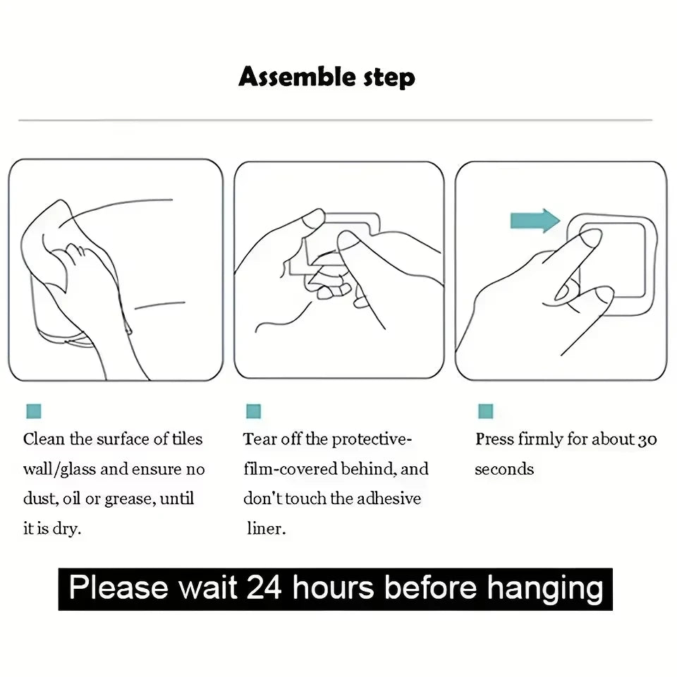 Stainless Steel Robe Hook Adhesive Wall Hook Towel