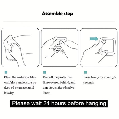 Stainless Steel Robe Hook Adhesive Wall Hook Towel