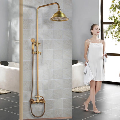 Kemaidi Brass Antique Wall Mount Shower Faucet Handle