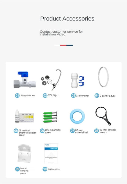 01 Ultra Water Filtration System Under Sink 6-Stage