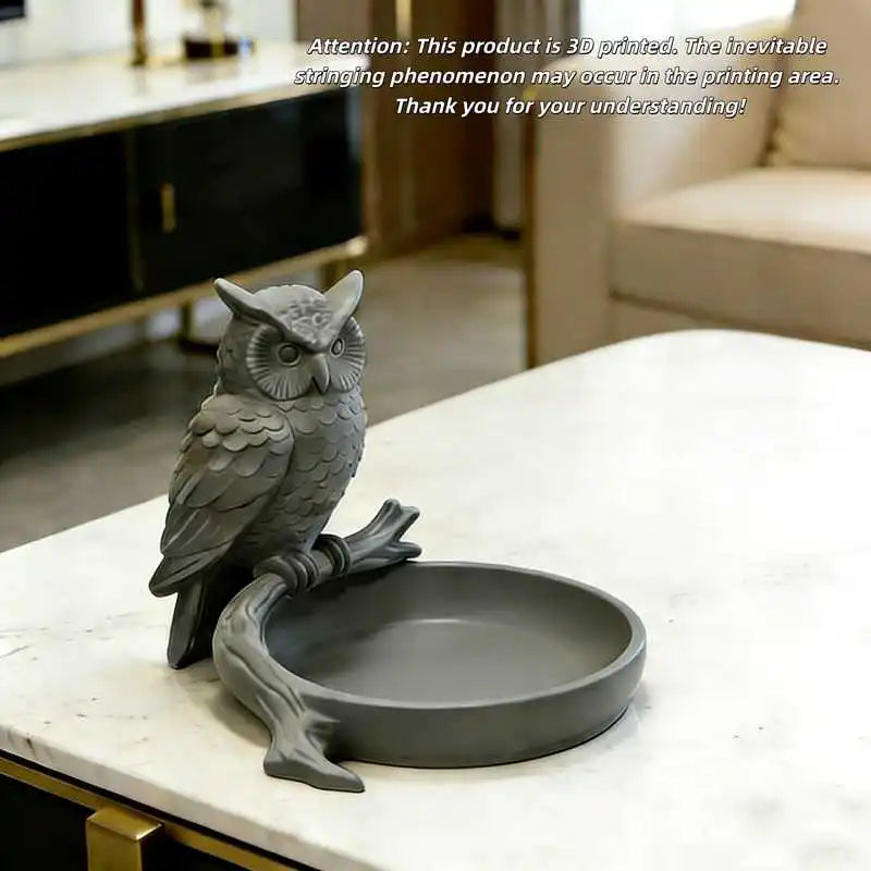 1pc Owl Jewelry Tray Ring Dish Necklace Holder