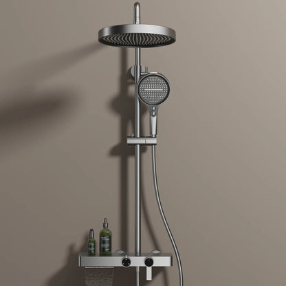Kemaidi Bathroom Shower System Cold Control Knobbed Triple