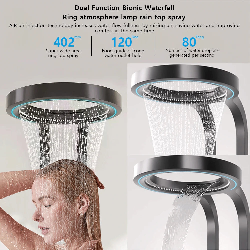 Luxury Wall Mounted Spa Massage Shower Panels System