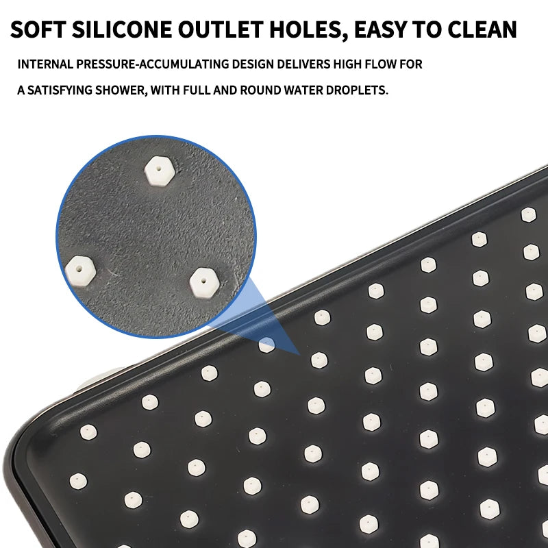 Air Boost High Pressure Large Overhead Rain Shower