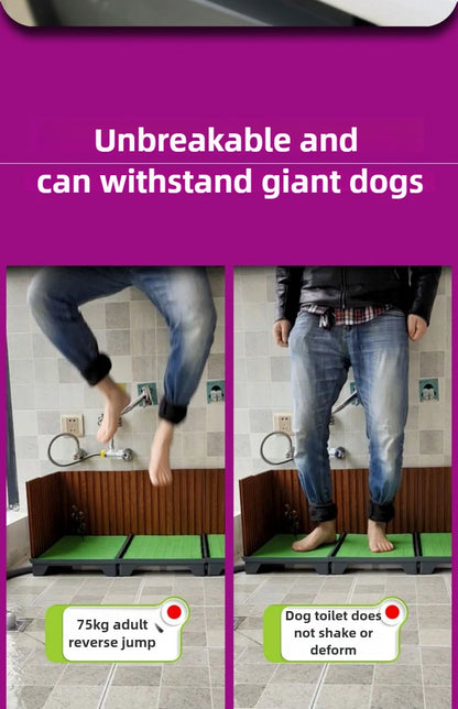 Flush Dog Toilet 28cm Enclosing Wall Large Dog