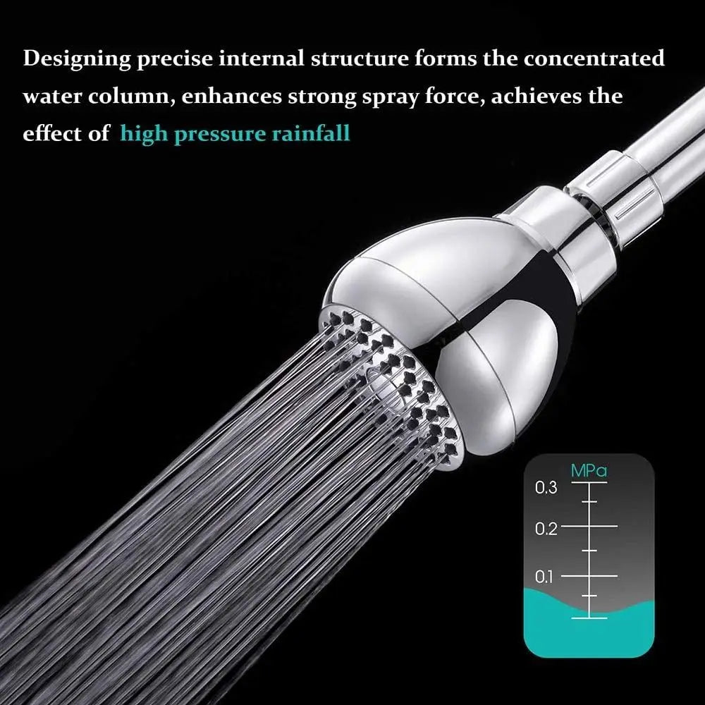 Silicone Nozzles Shower Heads Powerful Water Flow Matte
