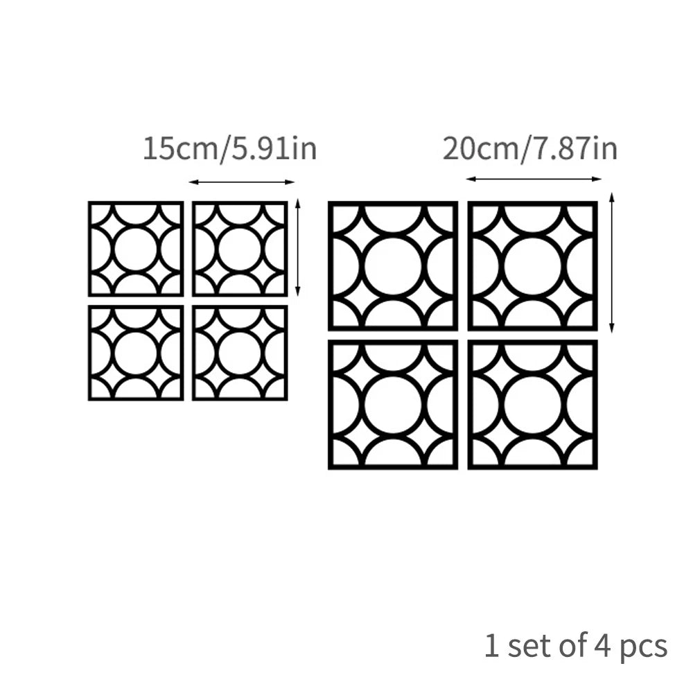 Mirror Wall Stickers Decor Self-Adhesive Furniture Sticker
