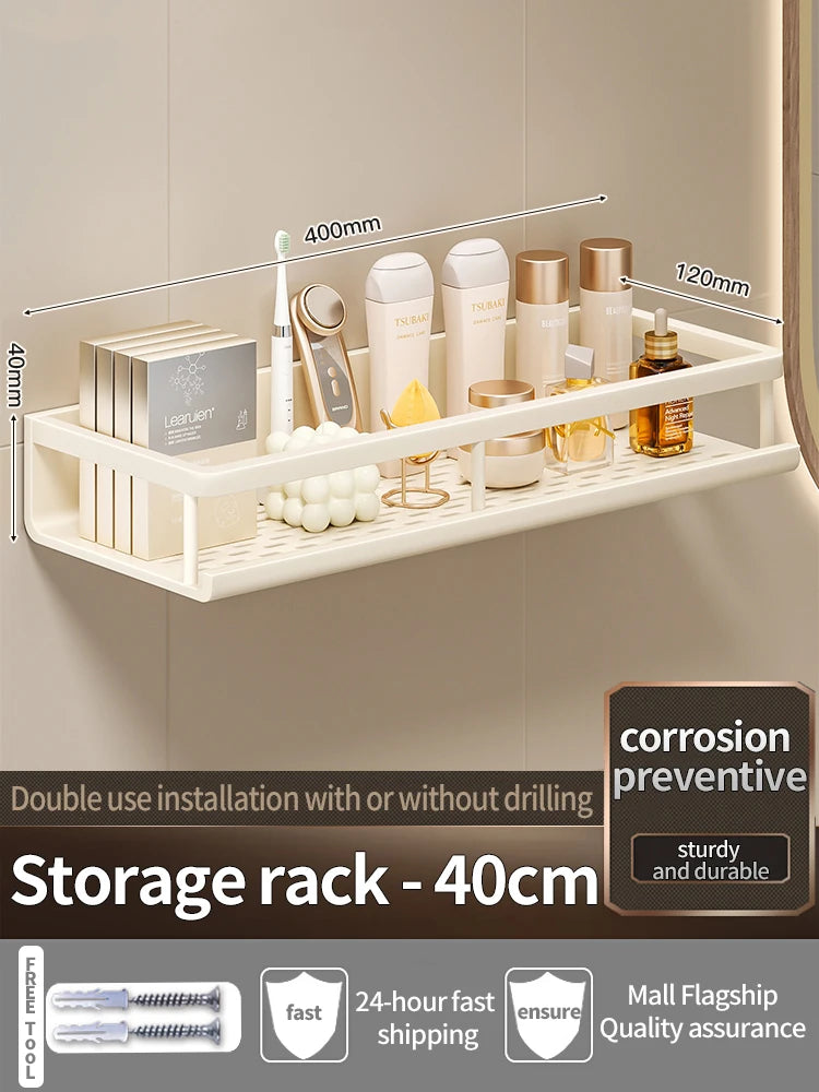 Yellow White Corner Shelf Bathroom Rack Shelf Organiser