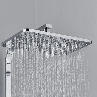 Black Thermostatic Shower Faucets Digital Display Screen Cold