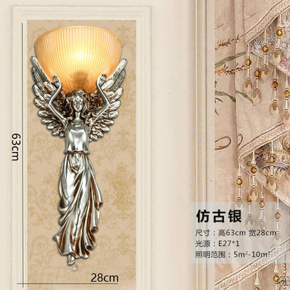 Retro Angel Girl Wall Lamp Led Lighting Fixtures