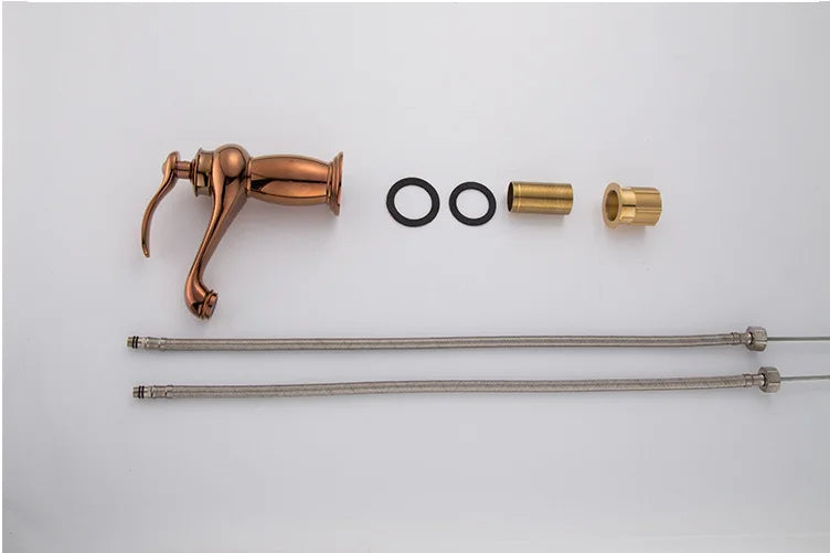 Luxury Europe Style Antique Gold Bathroom Basin Faucet