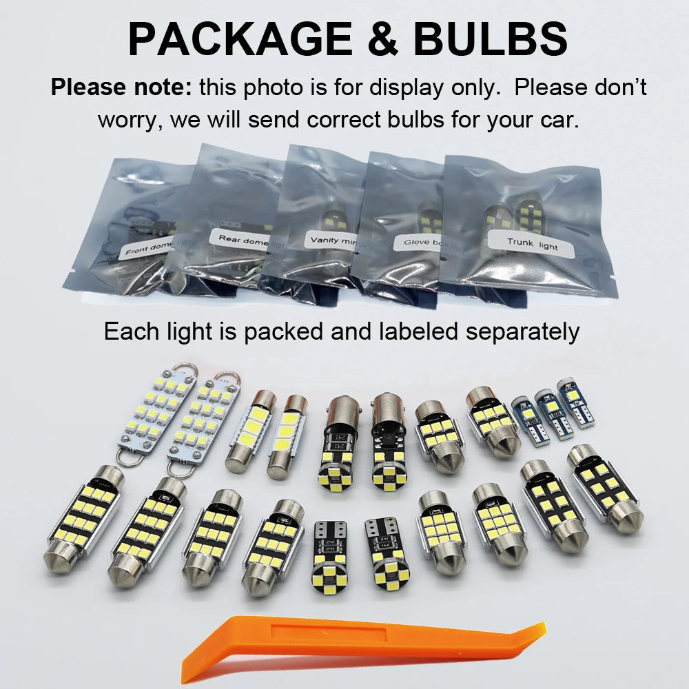 Zitwo 11pcs Led Interior Dome Map Light Bulb