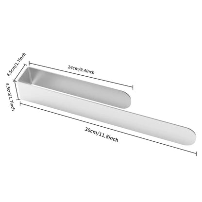 Stainless Steel Brushed Silver Towel Holder Wall Mounted