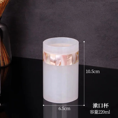 Natural Color Resin Toothbrush Bathroom Toilet Cup
