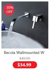 Becola Wall Mounted Faucet Spout Square Round Brass
