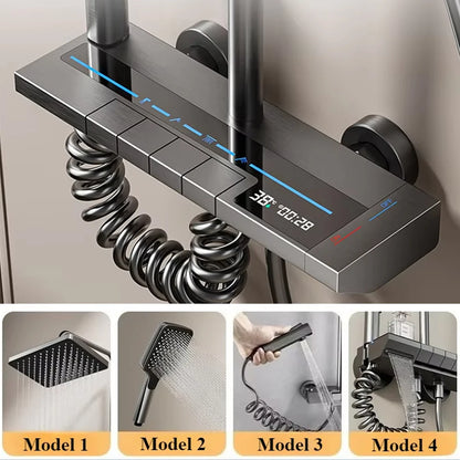 Bathroom Piano Key Ways Water Outlet Luxury Shower