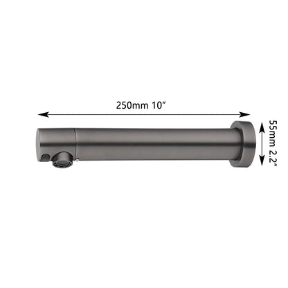 Zappo Matte Black Bathroom Faucet Wall Mount Sensor