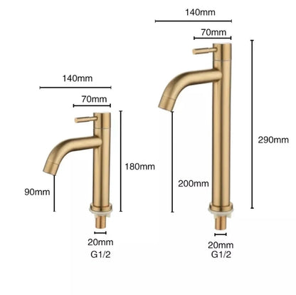 Bathroom Basin Faucet 1/2inch 304 Stainless Steel Cold
