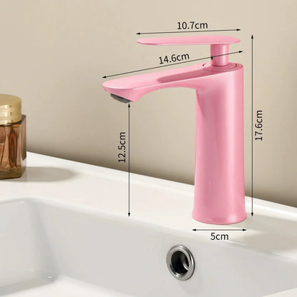 Pink Bathroom Basin Faucet Red Bathroom Faucet Sink