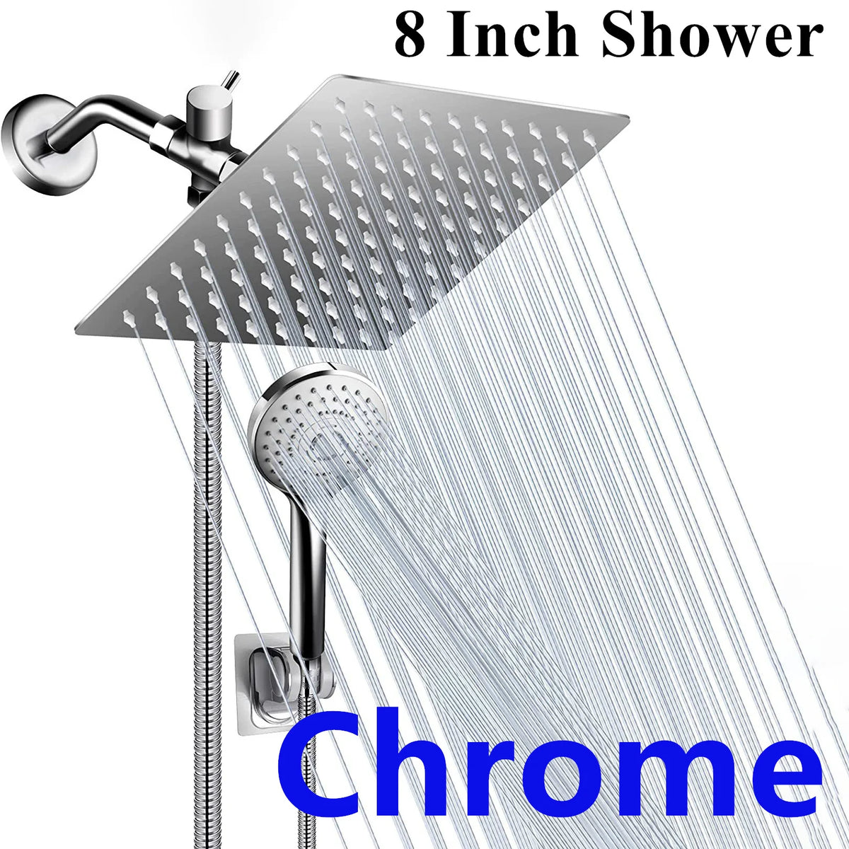Black Simple Bathroom Shower Wall Mounted Bathroom Shower