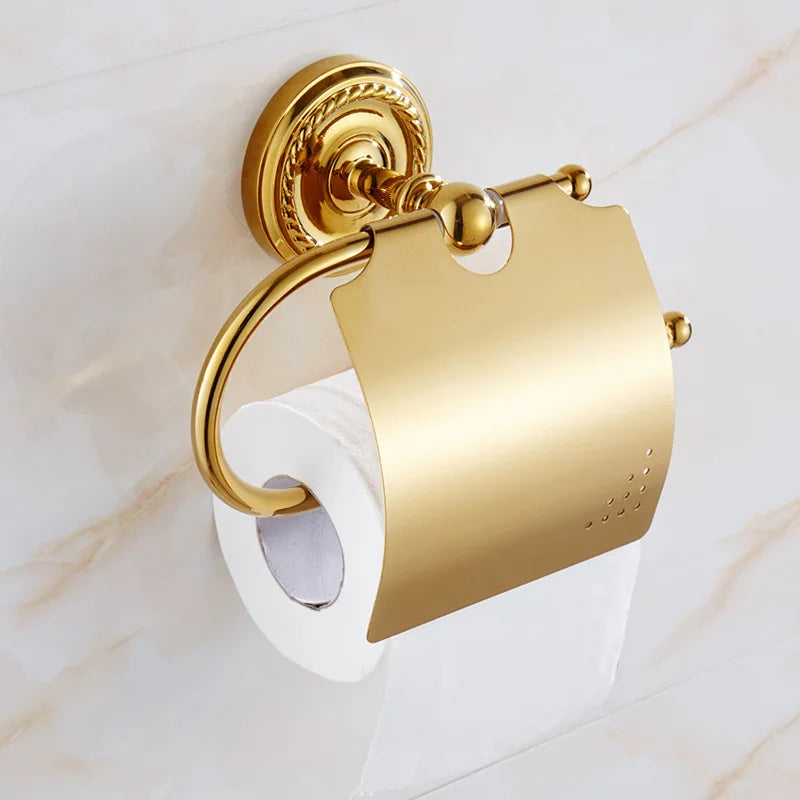 Gold Bath Hardware Bathroom Shelf Soap Dish Toilet