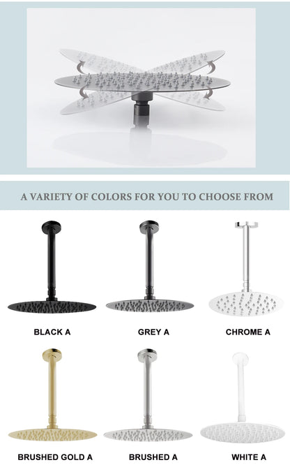 White Black Gold High Quality 8/10 Inch Stainless